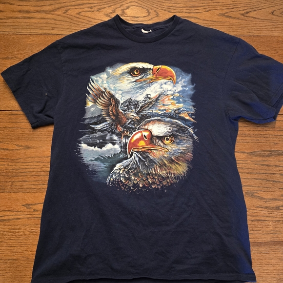 Delta Other - Eagle Graphic Nature T Shirt Shade Cycles Richmond Indiana Motorcycle Shop Tee